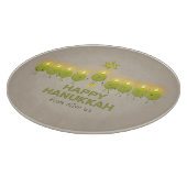 Olive Hanukkah Menorah Schneidebrett (Ecke)