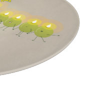 Olive Hanukkah Menorah Schneidebrett (Ecke)