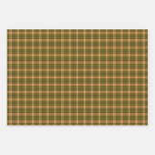 Olive Harvest Gold Plaid Tartan Retro Color Geschenkpapier Set (Vorderseite 2)