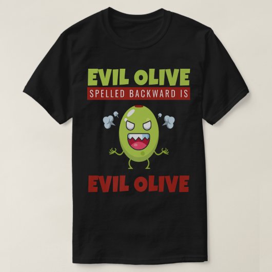 Olive I Evil Olive I Olive Lover Veganes Evil T-Shirt (Design vorne)