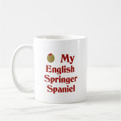 Olive (i-Liebe) mein englischer SpringerSpaniel Kaffeetasse (Links)
