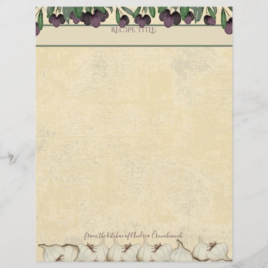 Olive Knoblauch personalisierte Rezeptorbrille (Vorderseite)