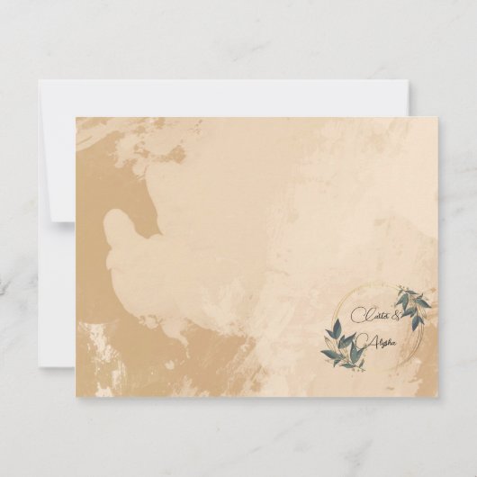 Olive Kreath Personalisiert Dankeskarte (Rückseite)