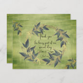 Olive Kreath Personalisiert Dankeskarte (Vorne/Hinten)