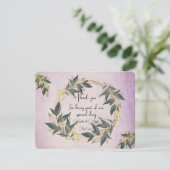 Olive Kreath Personalisiert Dankeskarte (Stehend Vorderseite)