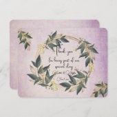 Olive Kreath Personalisiert Dankeskarte (Vorne/Hinten)