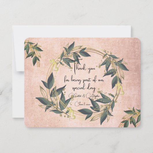 Olive Kreath Personalisiert Dankeskarte (Vorderseite)