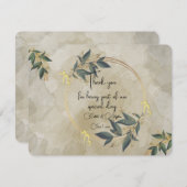 Olive Kreath Personalisiert Dankeskarte (Vorne/Hinten)