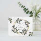 Olive Kreath Personalisiert Dankeskarte (Stehend Vorderseite)