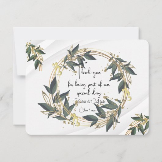 Olive Kreath Personalisiert Dankeskarte (Vorderseite)