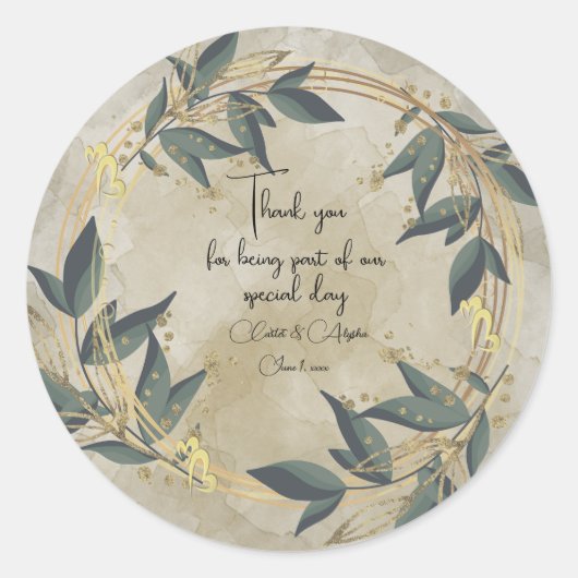 Olive Kreath Personalisiert Runder Aufkleber (Vorderseite)