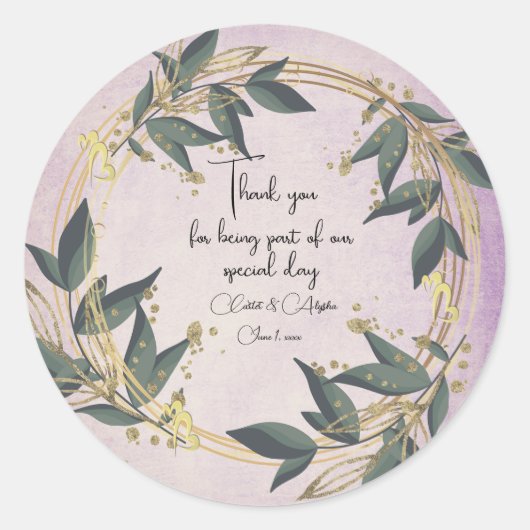 Olive Kreath Personalisiert Runder Aufkleber (Vorderseite)