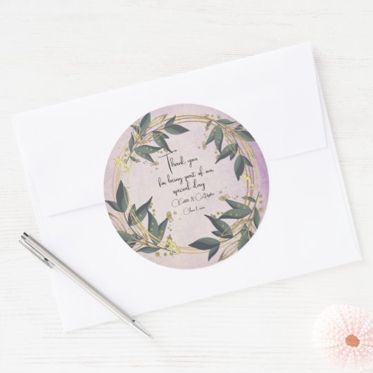 Olive Kreath Personalisiert Runder Aufkleber (Umschlag)