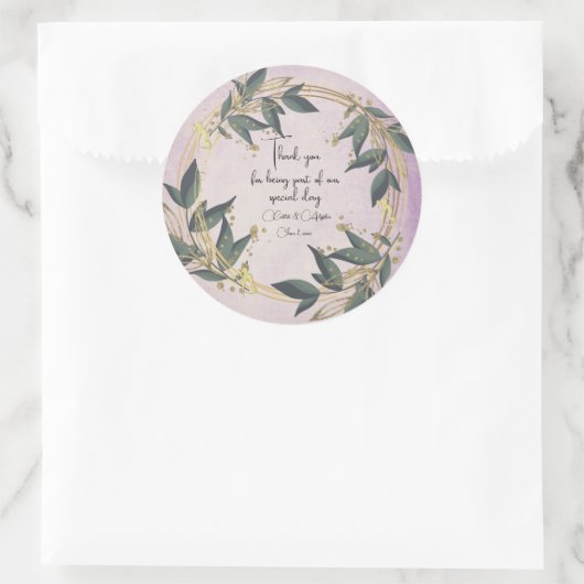 Olive Kreath Personalisiert Runder Aufkleber (Tasche)