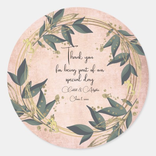 Olive Kreath Personalisiert Runder Aufkleber (Vorderseite)