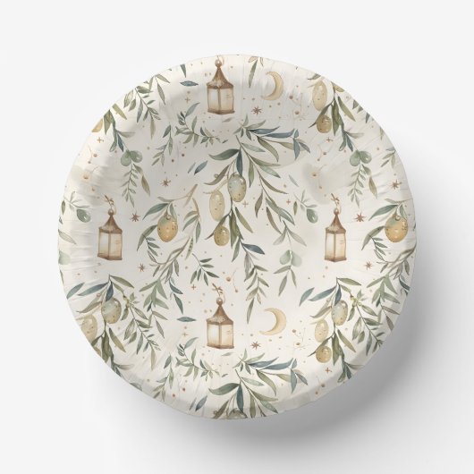 Olive & Lantern Islamic Party Bowls Pappteller (Vorderseite)