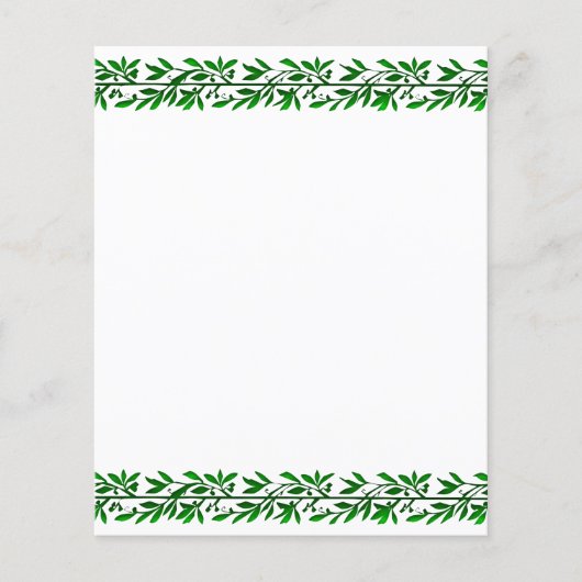 Olive Leaves Flyer Vorlage (Vorne)
