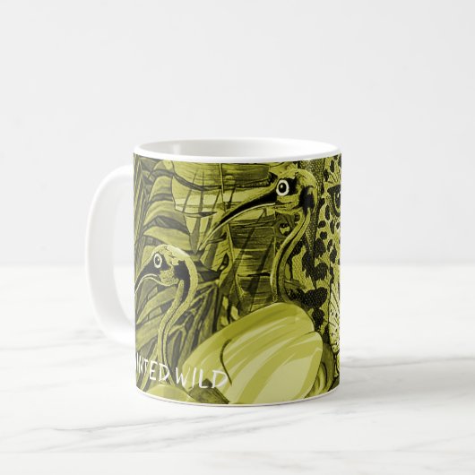 Olive Leopard Bush Cushion Kaffeetasse (Vorderseite Links)
