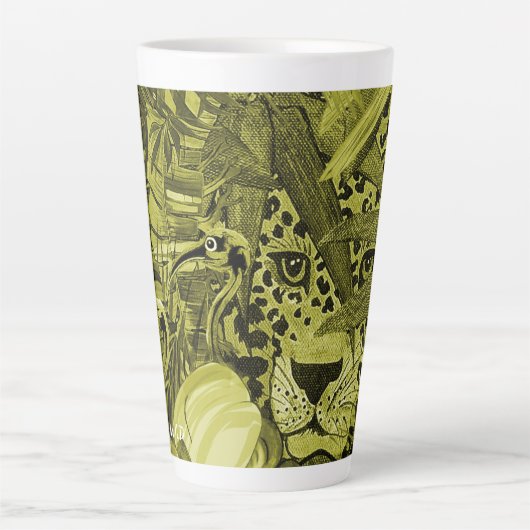 Olive Leopard  Milchtasse (Vorderseite)
