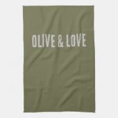 Olive&Liebe - lustiges Zitat Geschirrtuch (Vertikal)