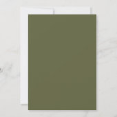 Olive-Lily-Mood-Hochzeit Einladung (Rückseite)