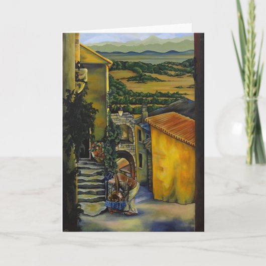Olive Man Greeting Card Karte (Vorderseite)