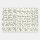 Olive 'Martini' Green  Geschenkpapier Set (Vorderseite)