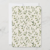 Olive Martini Striped Old Money Rehearsal Dinner Einladung (Rückseite)