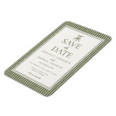 Olive Martini Tini Bit Closer Save the Date Magnet (Linke Seite)