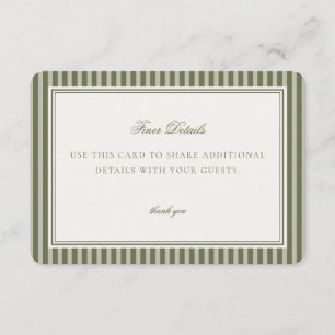 Olive Martini Tini Ein bisschen näher Details Kart Begleitkarte