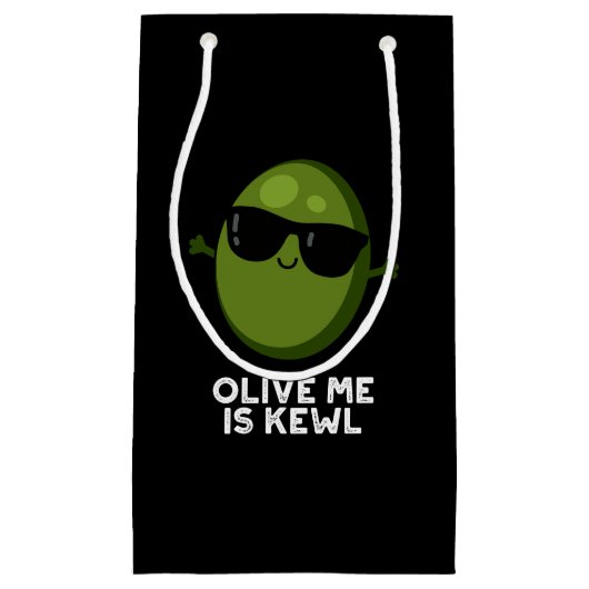Olive Me is Kewl Cool Olive Puppe Dark BG Kleine Geschenktüte (Vorderseite)