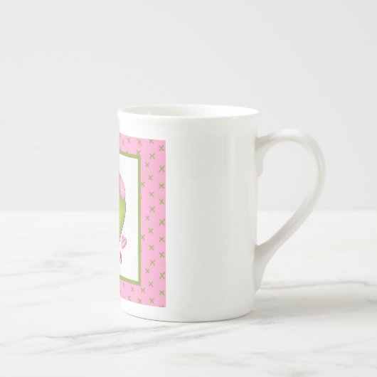 Olive Me Loves Olive You Funny Retro Love Porzellantasse (Rechts)