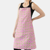 Olive Me Loves Olive You Retro Rosa Muster Schürze (InSitu)