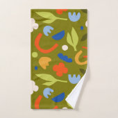 Olive Meadow Badhandtuch Set (Handtuch)