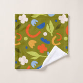 Olive Meadow Badhandtuch Set (Waschlappen)