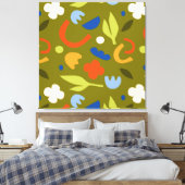 Olive Meadow Leinwanddruck (Insitu (Schlafzimmer))