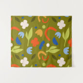 Olive Meadow Wandteppich (Vorderseite (Horizontal))