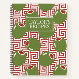 Olive Mediterranean Greek Key Recipe  Notizblock