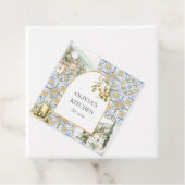 Olive Mediterranean Yellow Blue Tile Pattern Geschenkanhänger (Beispiel)