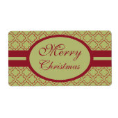 Olive Merry Christmas Labels (Vorne)