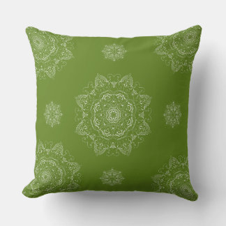 Olive Minimalistisch Pattern Square Pillow Kissen