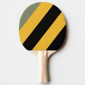 Olive Nightlight Bold Stripes Tischtennis Schläger (Rückseite)