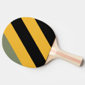 Olive Nightlight Bold Stripes Tischtennis Schläger (Seitenansicht)