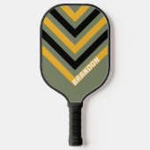 Olive Nightlight Vintag mit Name Pickleball Schläger (Vorderseite)