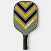 Olive Nightlight Vintag mit Name Pickleball Schläger (Rückseite)