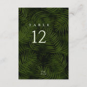 Olive Oasis Palms Muster Tischnummer ID1324 (Rückseite)