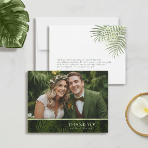 Olive Oasis Palmwedding Foto-ID1324 Dankeskarte