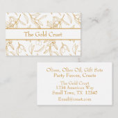 Olive Oil-Branchen mit beruflichem Gold Visitenkarte (Vorne/Hinten)