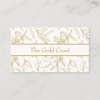 Olive Oil-Branchen mit beruflichem Gold Visitenkarte