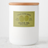 Olive oil extra virgin label template lebensmitteletikett (Vorderseite)